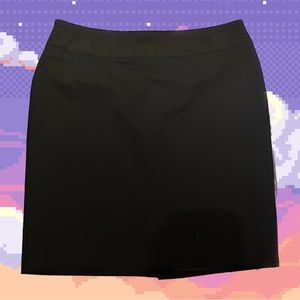 Black Liz Claiborne zip up A line skirt